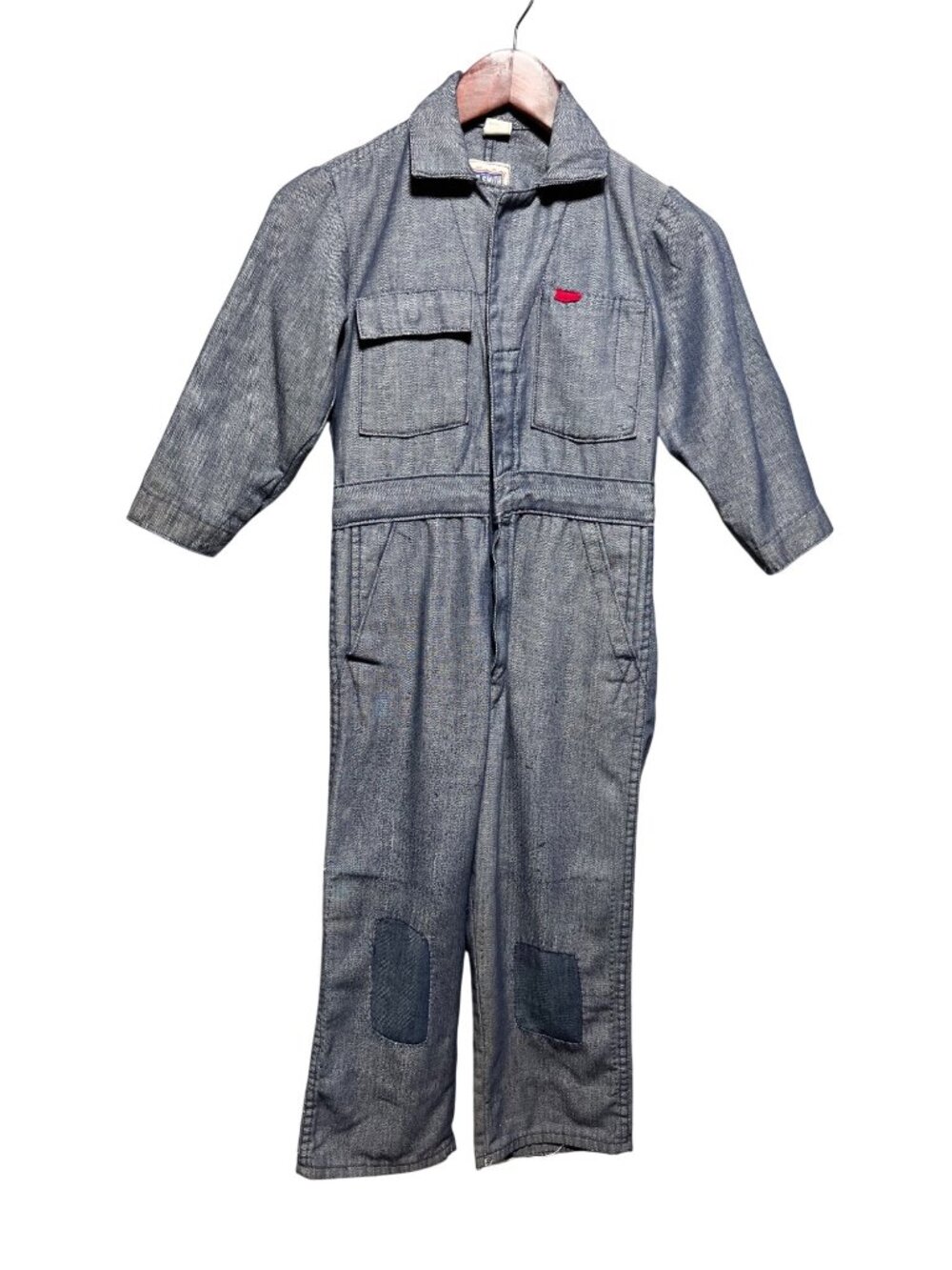 Vintage Big Smith Union Made Youth Small Work Coverall Herringbone 1960's 60's